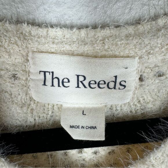 J. Crew X The Reeds Fuzzy Cardigan Sweater Cream Cottagecore Grandmacore Large - Picture 4 of 7